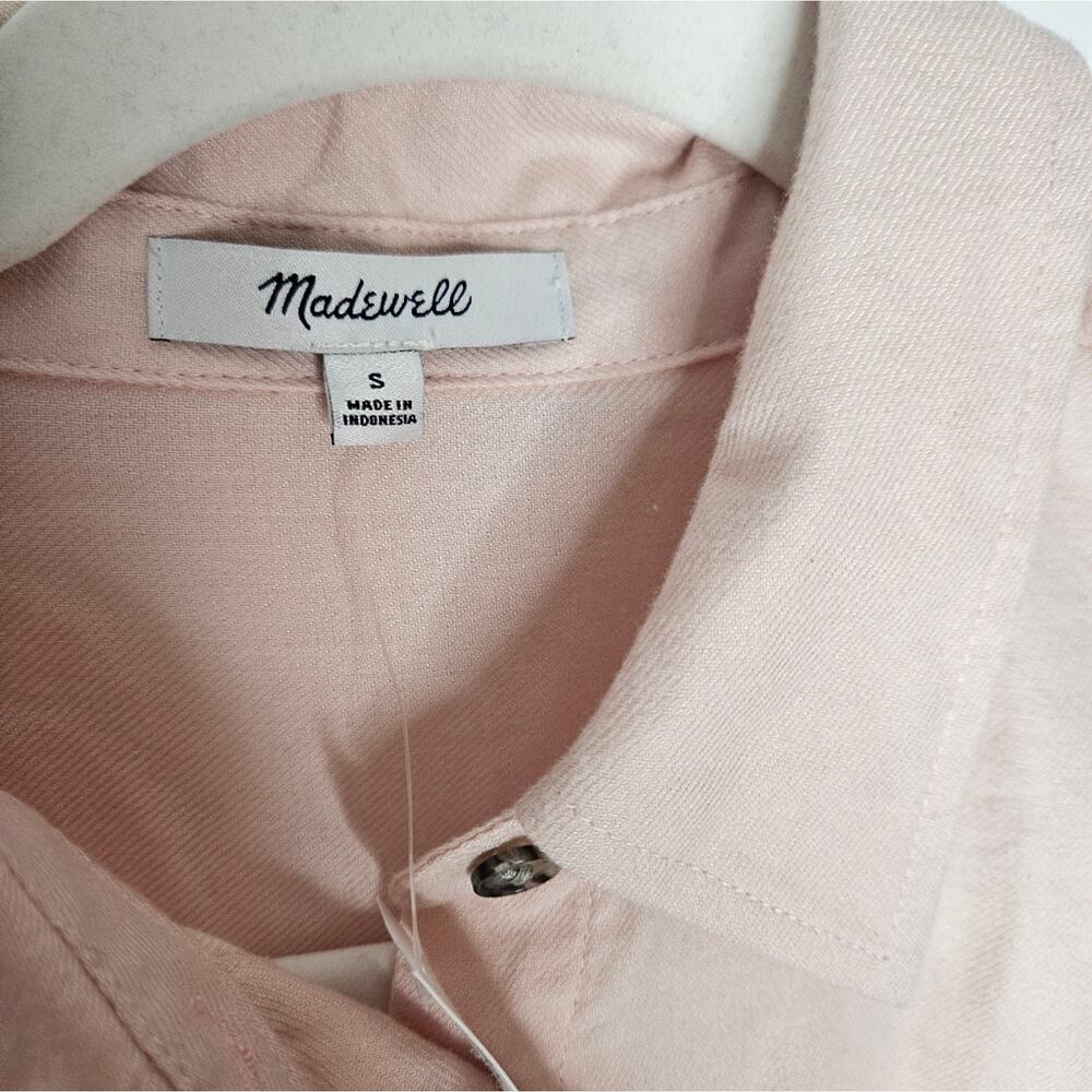 Madewell Blush Pink Collared Shirt NWT - Picture 2 of 5